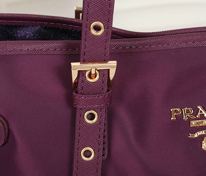 2014 Prada fabric shoulder bag BL1564 purple - Click Image to Close